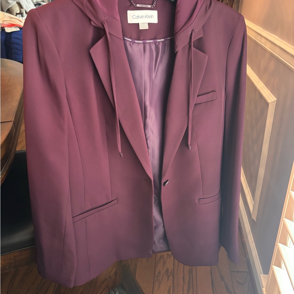 Calvin Klein Women's Rich Plum Blazer